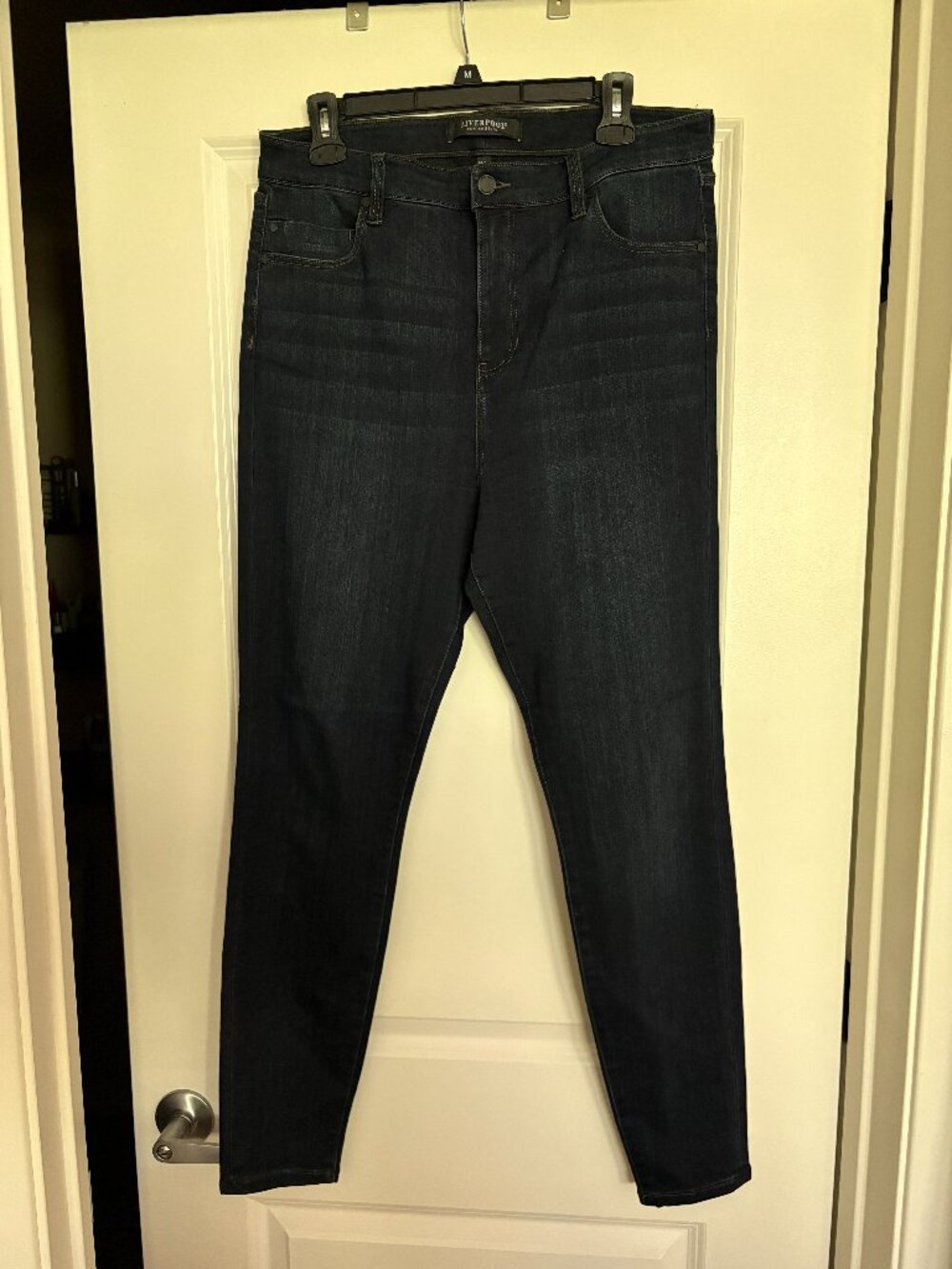 Liverpool Los Angeles Dark Wash Skinny Jeans, Size 32/14